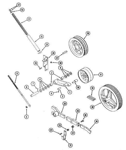 1330499C1 - Ремень прив. кам. накл. 3HB 3753мм CR9080 до 11г.в., CX88.